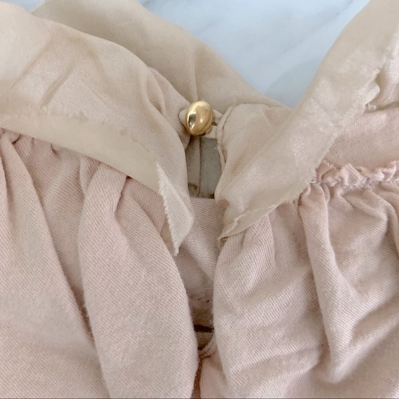 Crewcuts Champagne Ruffled Tiered Dress Size 4-5 - Picture 3 of 10